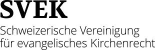 SVEK – Schweizerische Vereinigung für evangelisches Kirchenrecht Logo